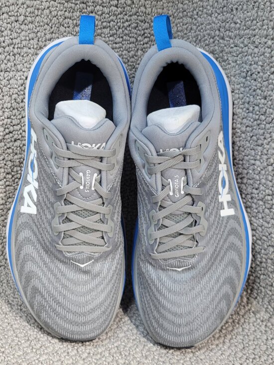 Hoka One One Gaviota 5 Men\'s Size 9D Limestone Diva Blue Running Shoes 1127929 main image 9